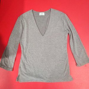 La Senza Lingerie grey 3/4 sleeve top women's size M